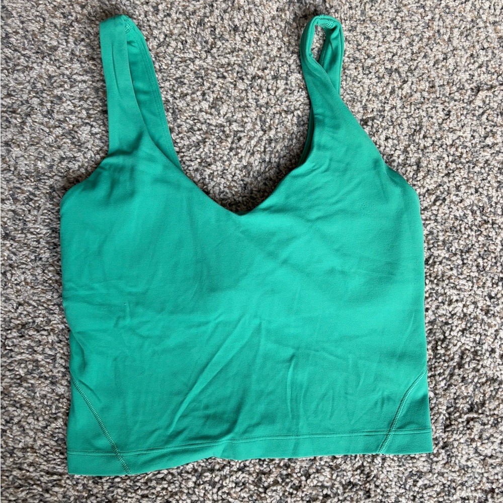 Kelly green lululemon align tank top size 4